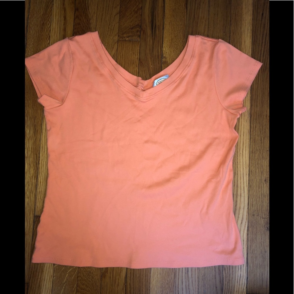 Talbots Orange Short Sleeve Tee